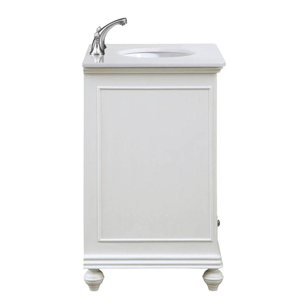 30 inch Single Bathroom vanity in Antique White