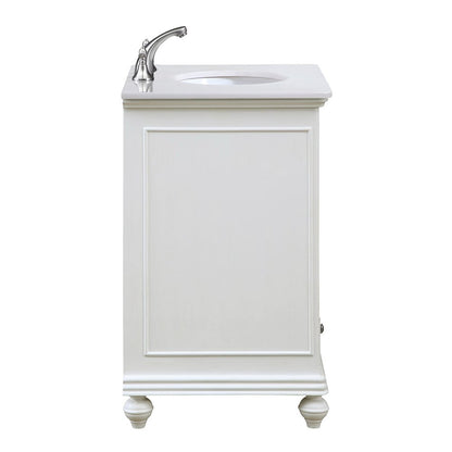 30 inch Single Bathroom vanity in Antique White