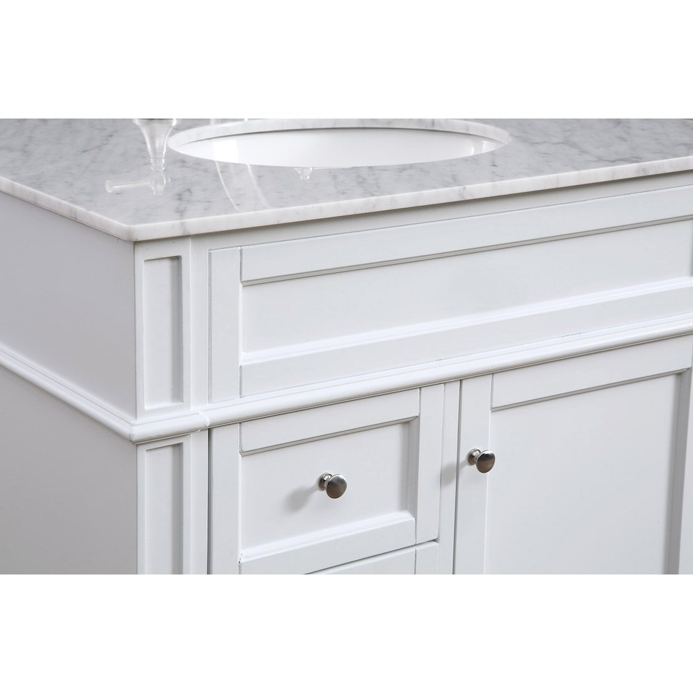 32 In. Single Bathroom Vanity Set In White