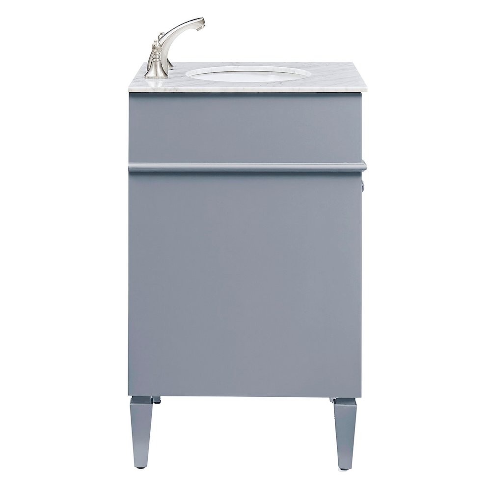 24 In. Single Bathroom Vanity Set In Grey