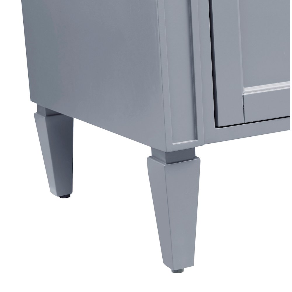 24 In. Single Bathroom Vanity Set In Grey