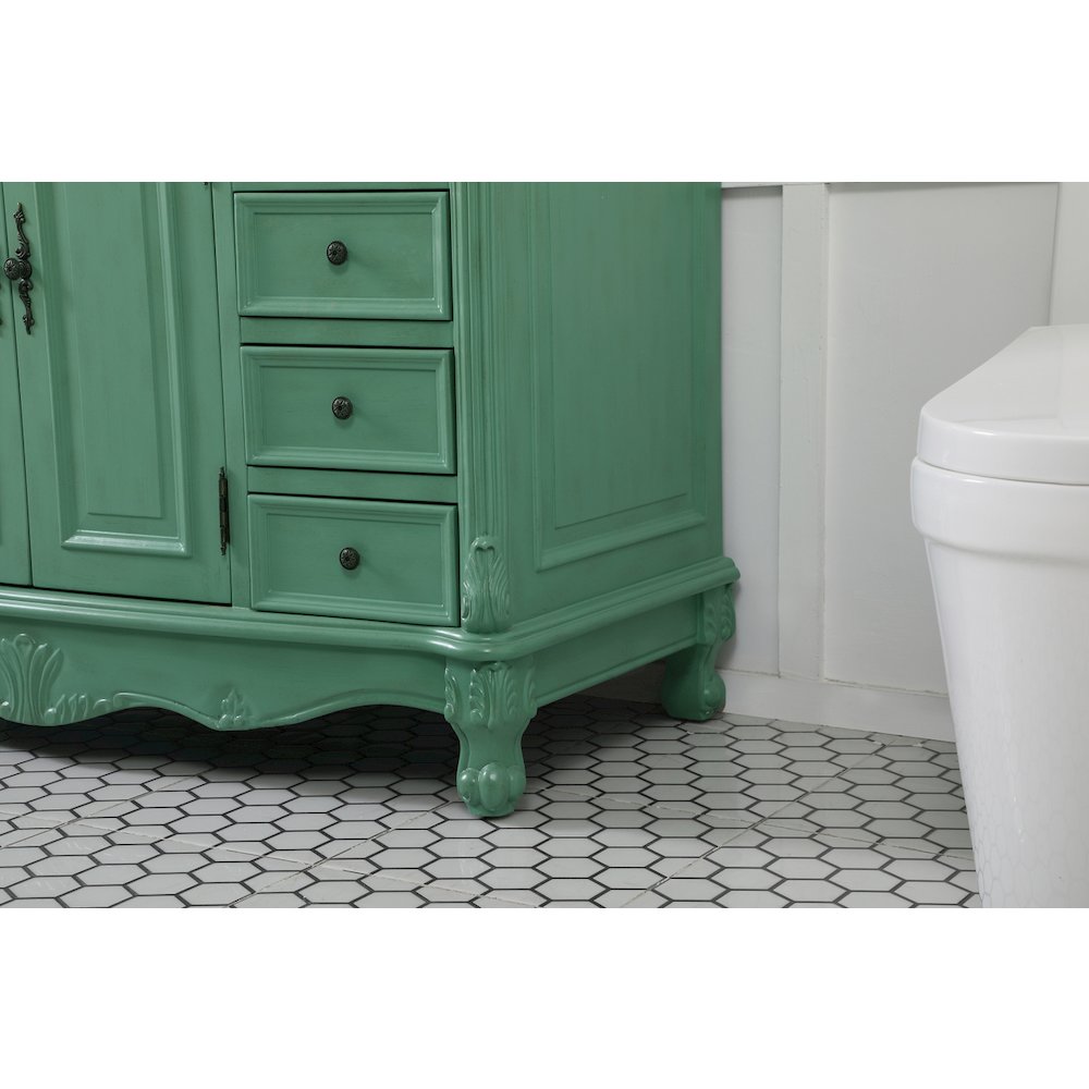 48 inch Single Bathroom vanity in vintage mint