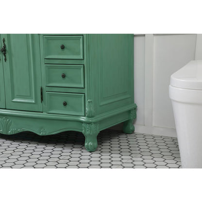 48 inch Single Bathroom vanity in vintage mint