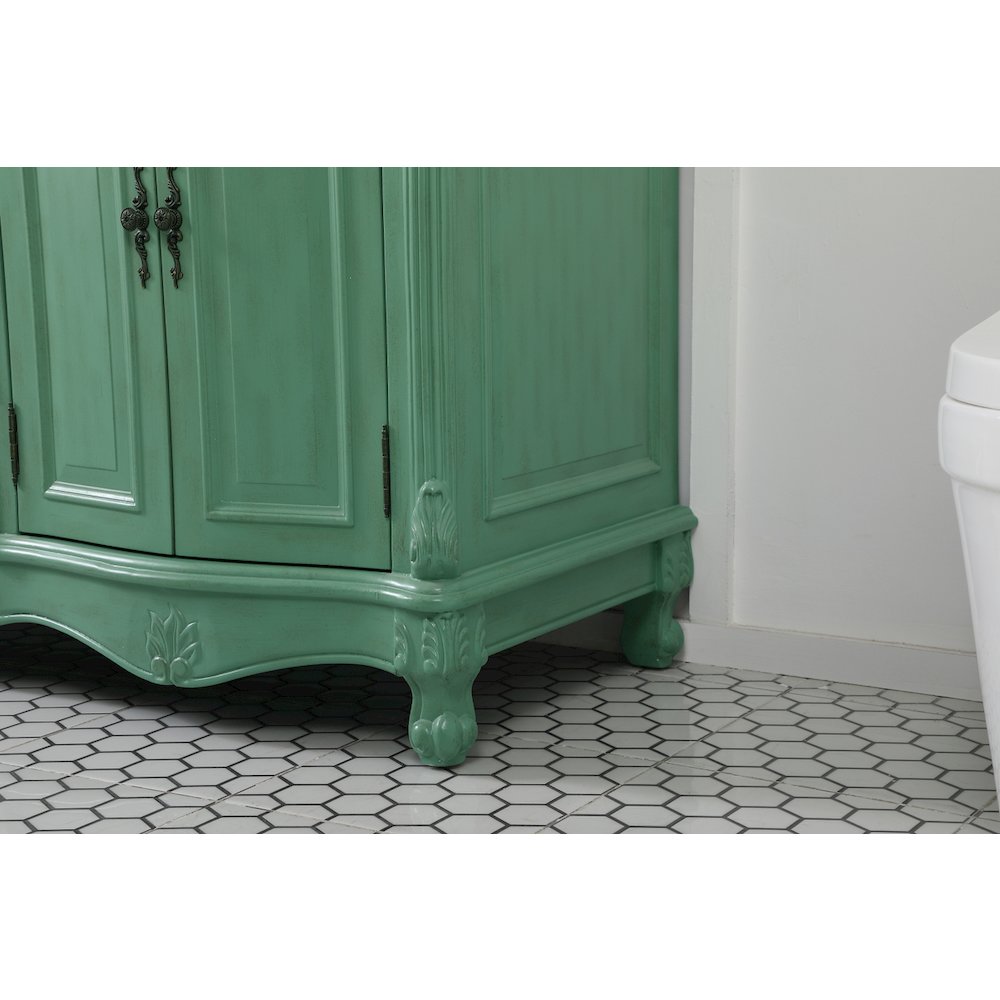 60 inch double Bathroom vanity in vintage mint