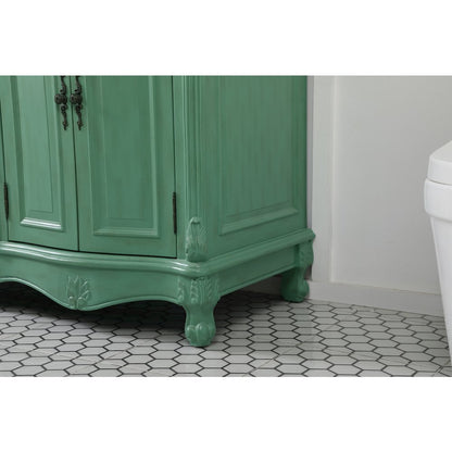 60 inch double Bathroom vanity in vintage mint