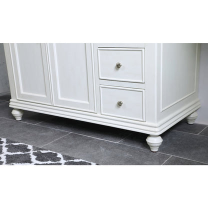 42 inch Single Bathroom vanity in antique white