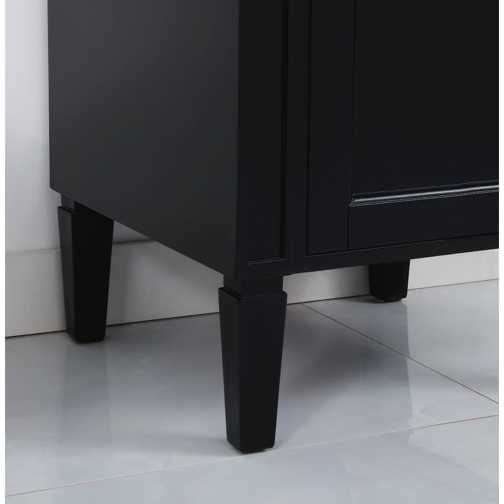 18 inch Single bathroom vanity in Black