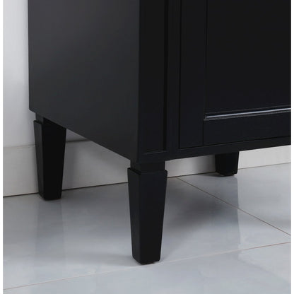 18 inch Single bathroom vanity in Black