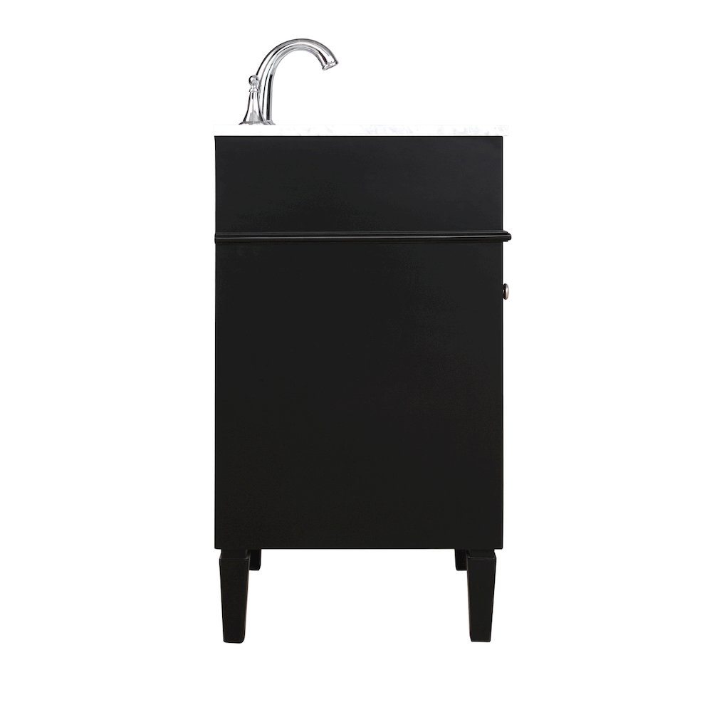18 inch Single bathroom vanity in Black