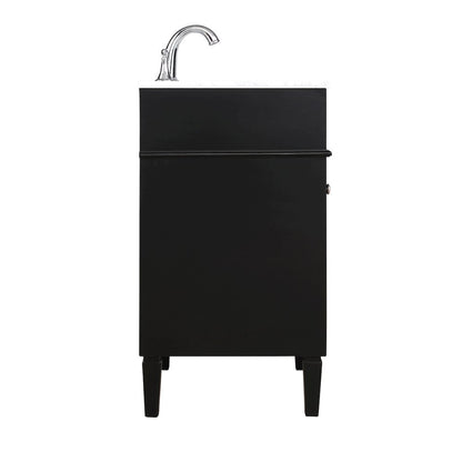 18 inch Single bathroom vanity in Black