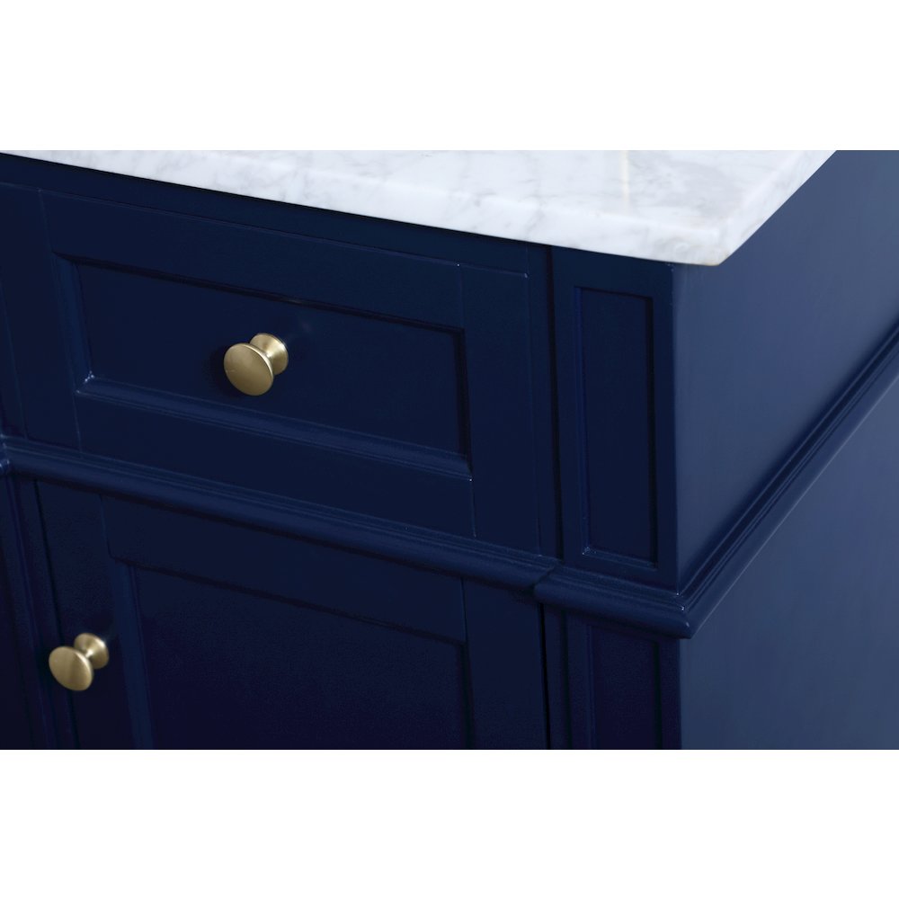 18 inch Single bathroom vanity in blue