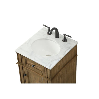 18 inch Single bathroom vanity in driftwood