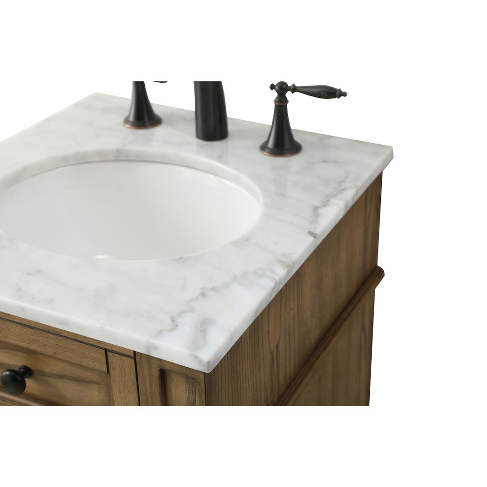 18 inch Single bathroom vanity in driftwood