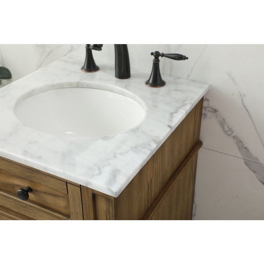18 inch Single bathroom vanity in driftwood