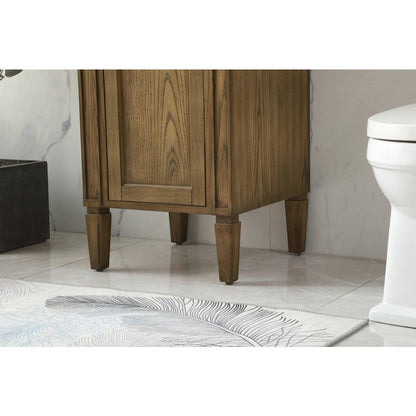 18 inch Single bathroom vanity in driftwood