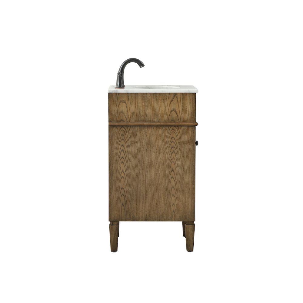 18 inch Single bathroom vanity in driftwood
