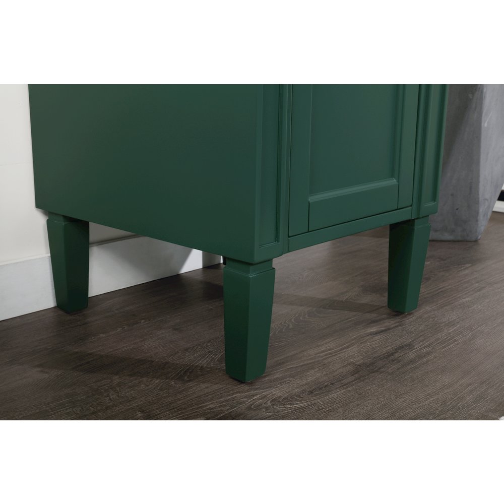 18 inch Single bathroom vanity in green