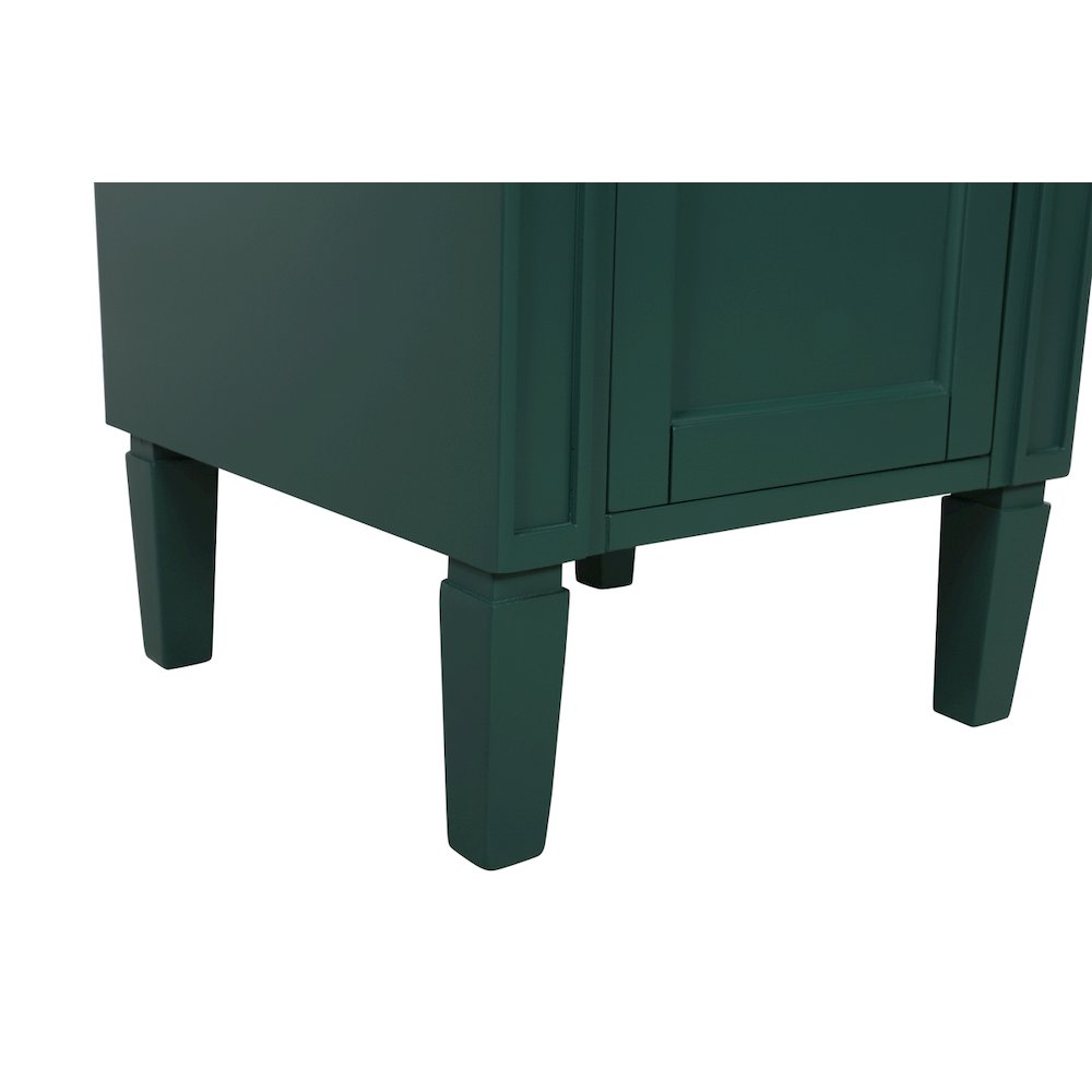 18 inch Single bathroom vanity in green