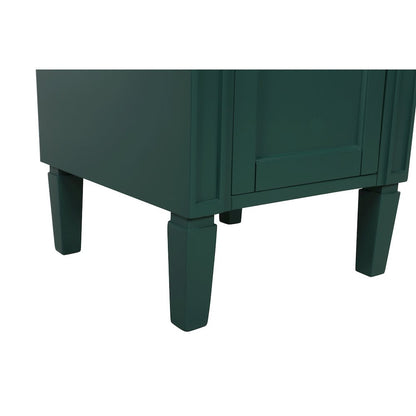 18 inch Single bathroom vanity in green