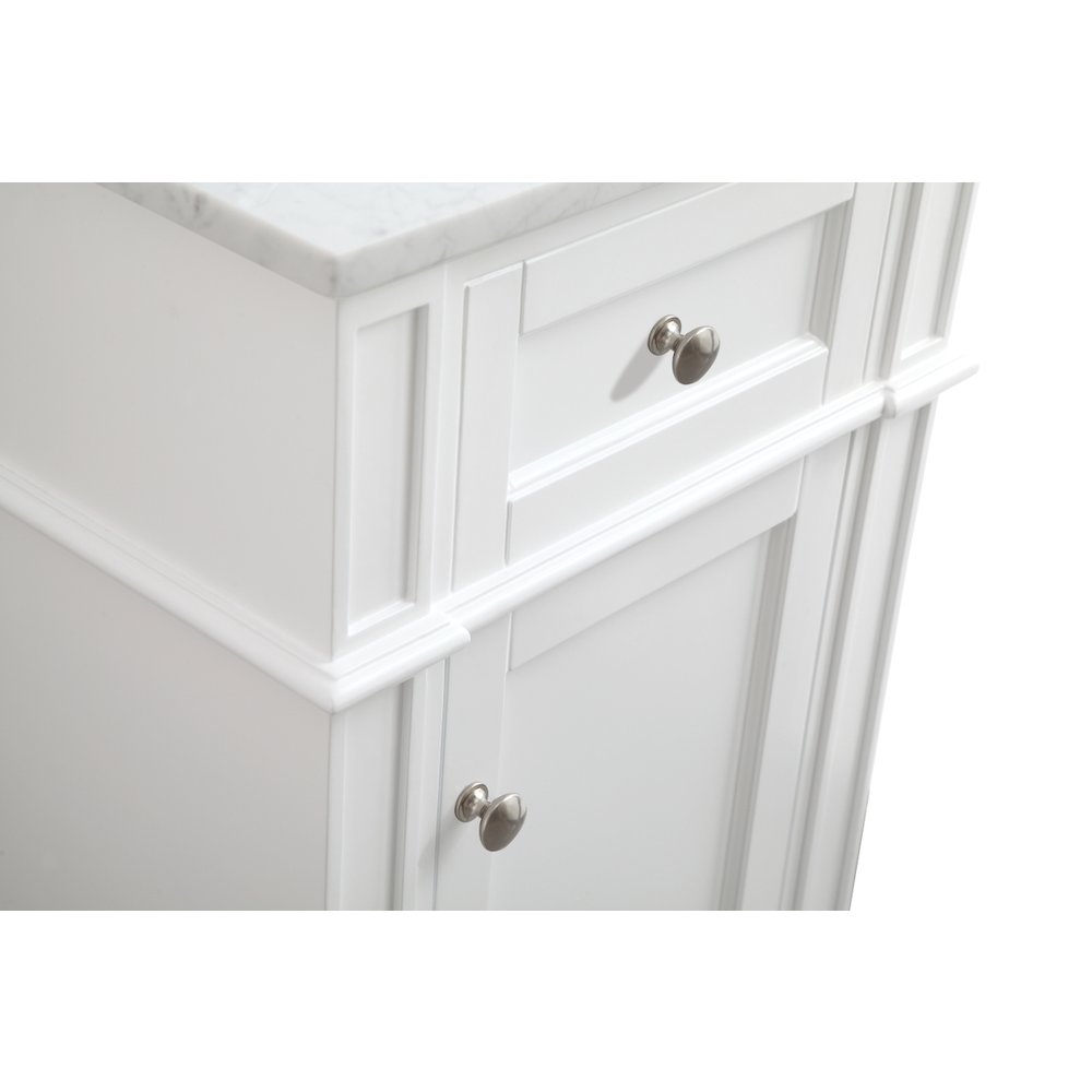 18 in. Single Bathroom Vanity set in white