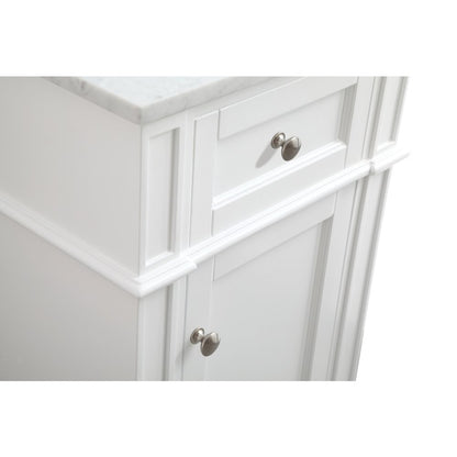 18 in. Single Bathroom Vanity set in white