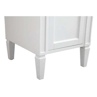18 in. Single Bathroom Vanity set in white