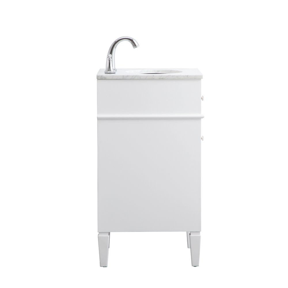 18 in. Single Bathroom Vanity set in white