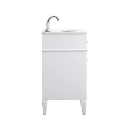 18 in. Single Bathroom Vanity set in white