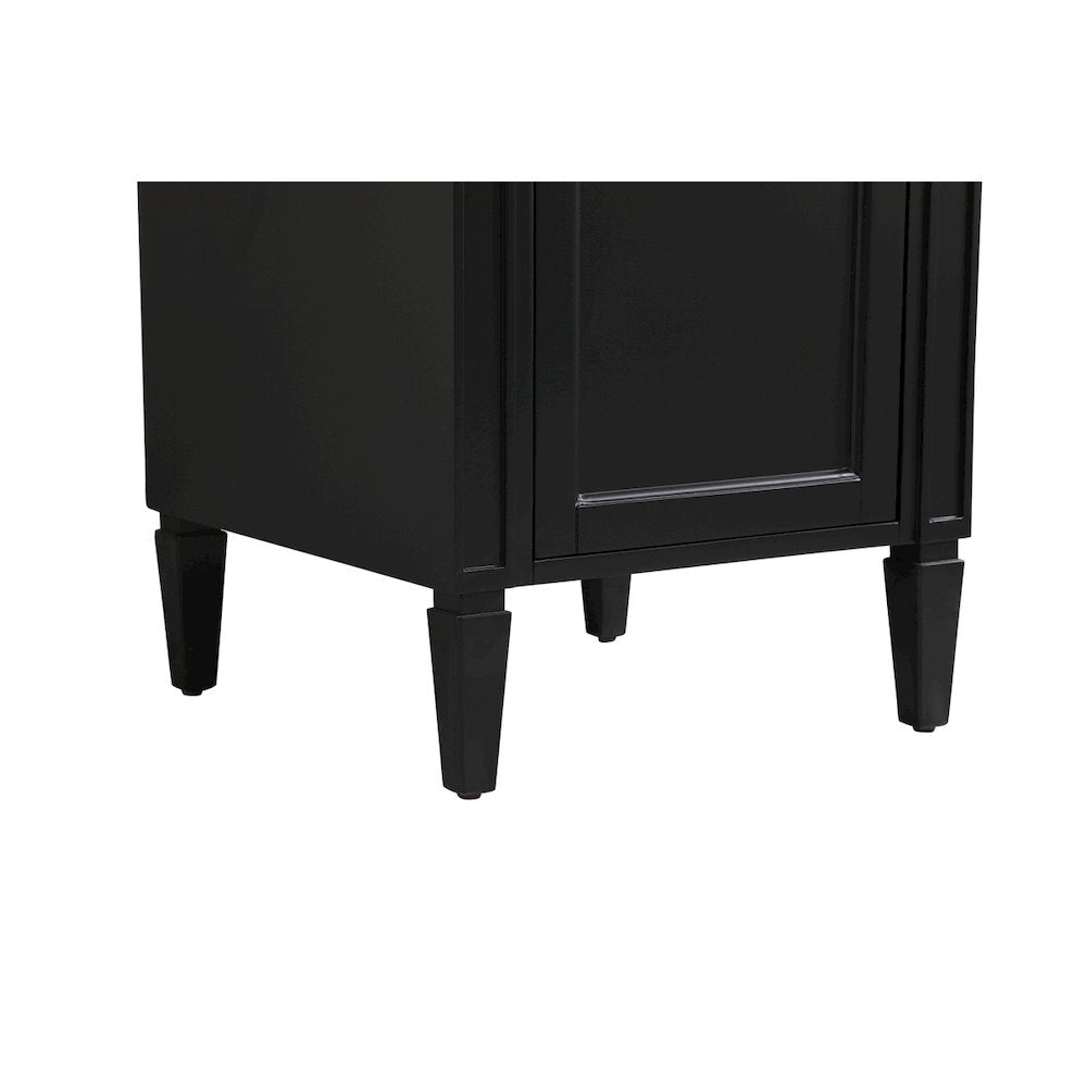 21 inch Single bathroom vanity in black