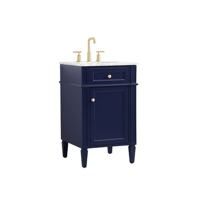 21 inch Single bathroom vanity in blue