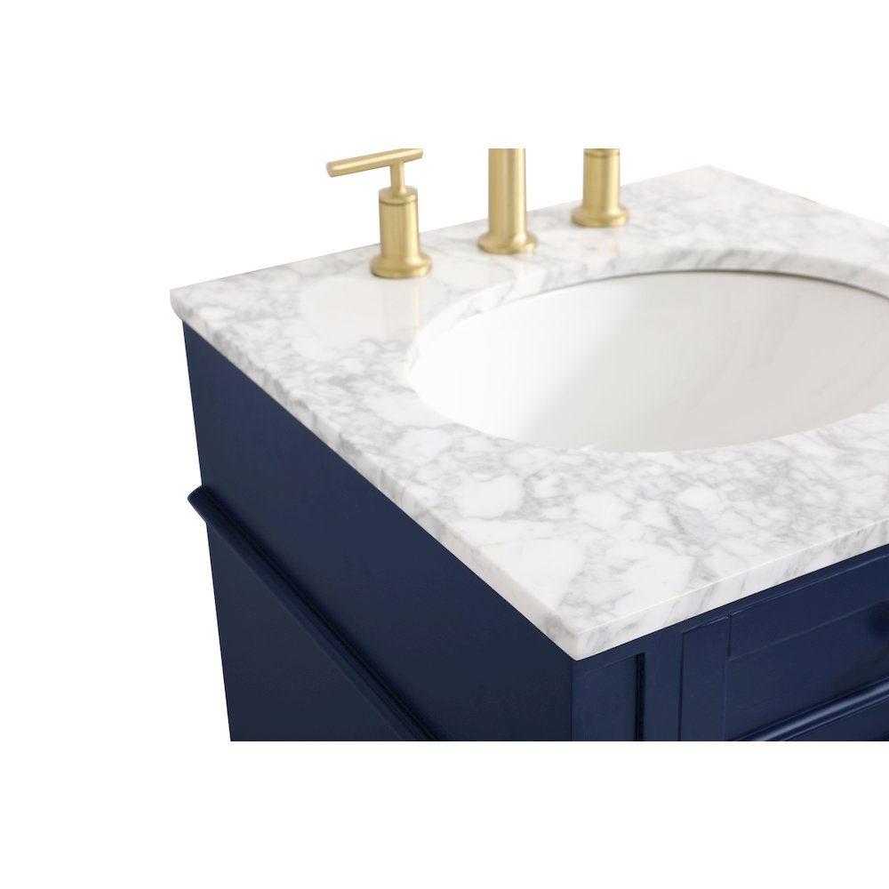 21 inch Single bathroom vanity in blue