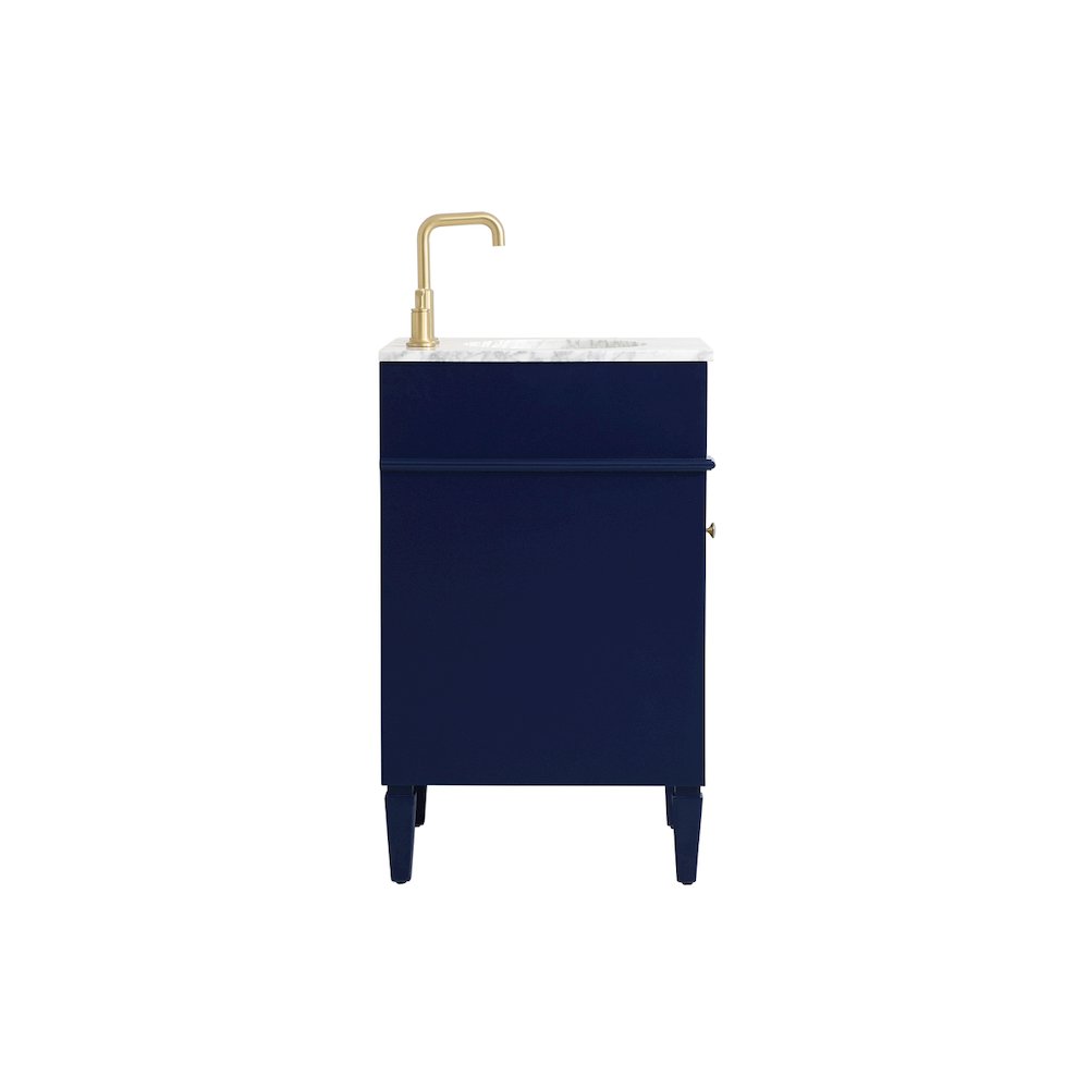 21 inch Single bathroom vanity in blue