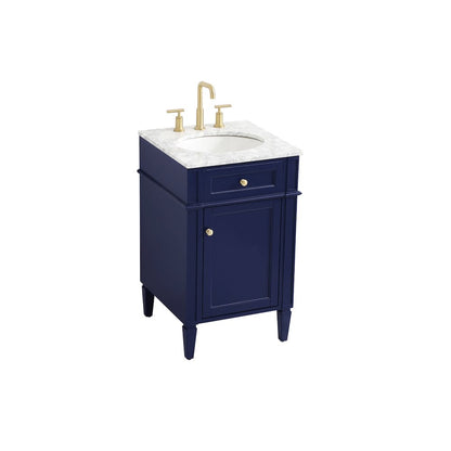 21 inch Single bathroom vanity in blue