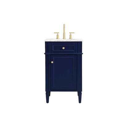 21 inch Single bathroom vanity in blue