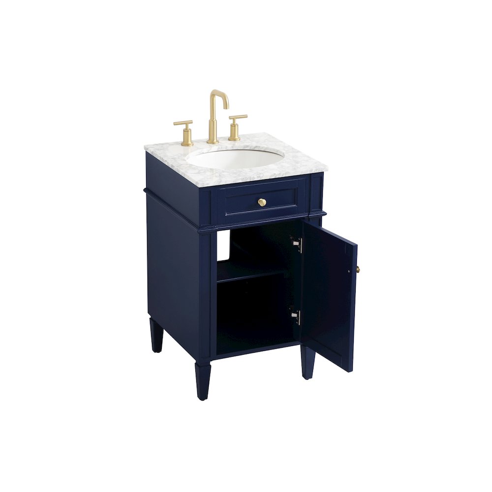 21 inch Single bathroom vanity in blue