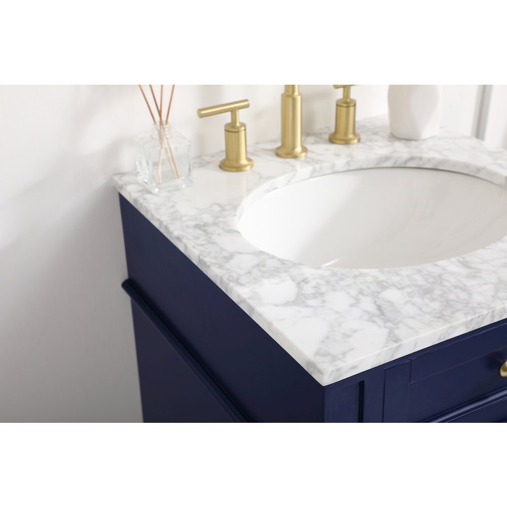 21 inch Single bathroom vanity in blue