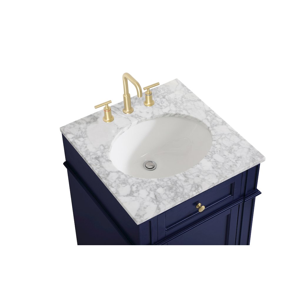 21 inch Single bathroom vanity in blue