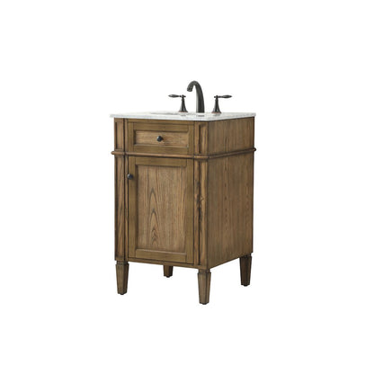 21 inch Single bathroom vanity in driftwood