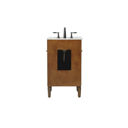 21 inch Single bathroom vanity in driftwood