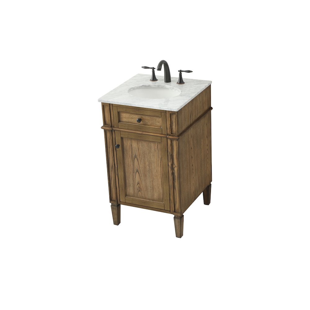 21 inch Single bathroom vanity in driftwood