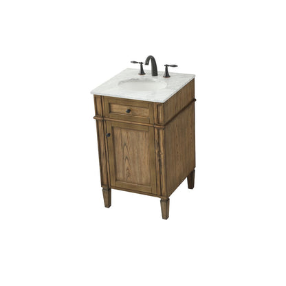 21 inch Single bathroom vanity in driftwood