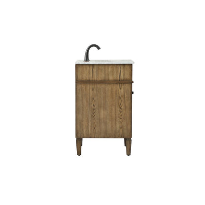 21 inch Single bathroom vanity in driftwood