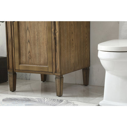 21 inch Single bathroom vanity in driftwood