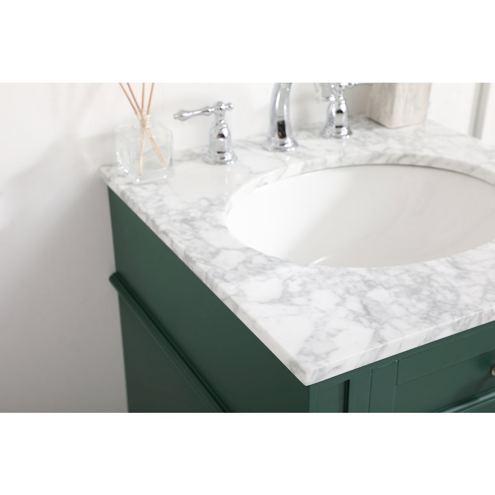 21 inch Single bathroom vanity in green