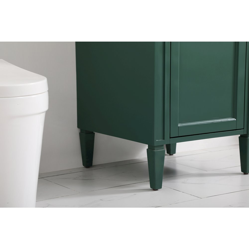 21 inch Single bathroom vanity in green