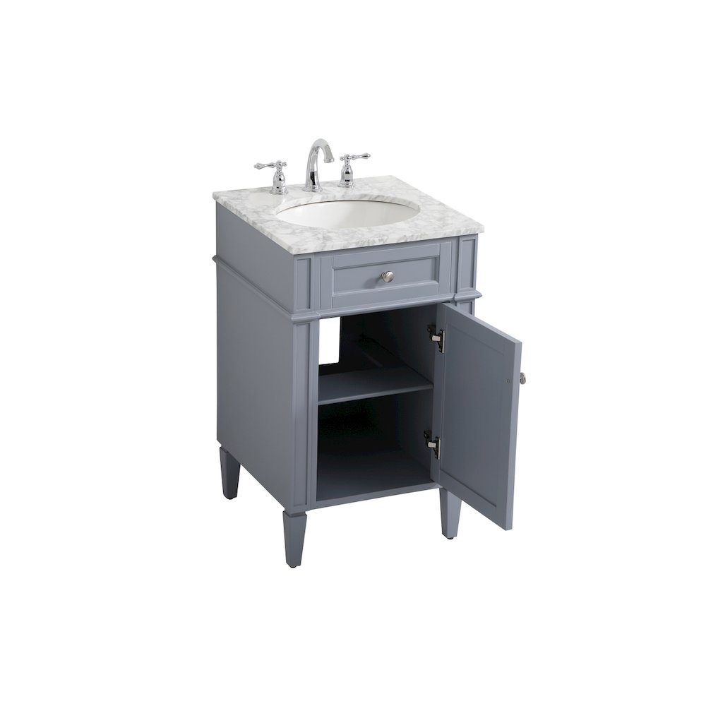 21 inch Single bathroom vanity in grey