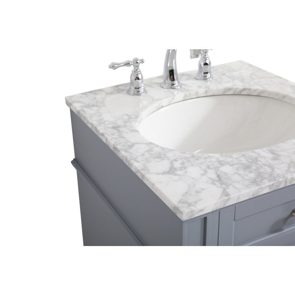 21 inch Single bathroom vanity in grey
