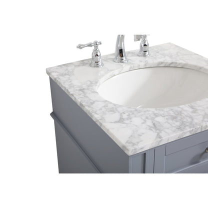 21 inch Single bathroom vanity in grey