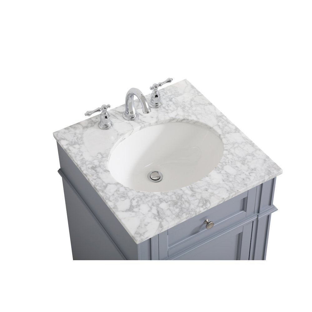 21 inch Single bathroom vanity in grey