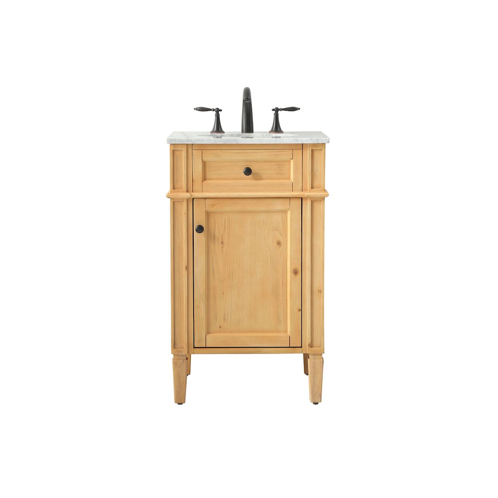 21 inch Single bathroom vanity in natural wood